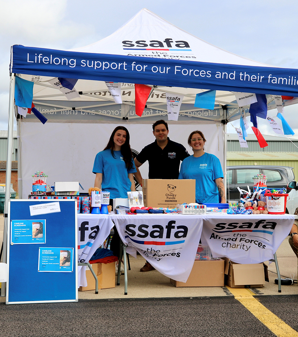 A view of the SSafa stall and staff.